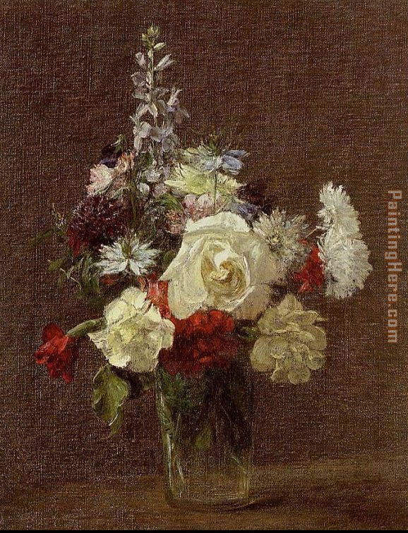 Mixed Flowers painting - Henri Fantin-Latour Mixed Flowers art painting